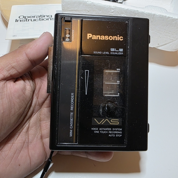 Vintage Panasonic Mini Casette Recorder RQ-L335 Voice Activated Untested In Box - Picture 5 of 6